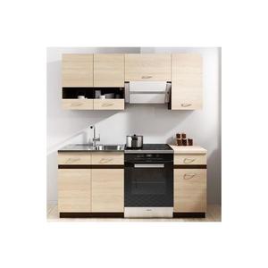 Kuchyňská linka VALERIA 180 cm hnědá/dub sonoma 5907758722183 obraz