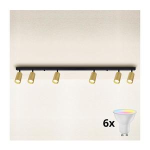 Brilagi - LED Stmívat. bodové svítidlo SELE GOLDEN 6xGU10/6, 5W/230V černá/zlatá BG1009+3xAI1829 obraz