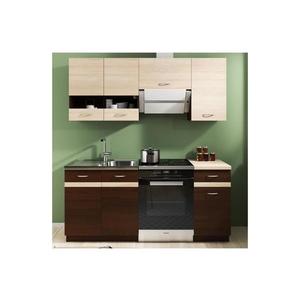 Kuchyňská linka VALERIA 180 cm dub sonoma/hnědá 5907758722190 obraz