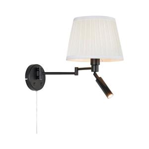Markslöjd 109016- LED Nástěnná lampa PIVOT 1xE27/40W/230V + LED/4W krémová/černá 109016 obraz