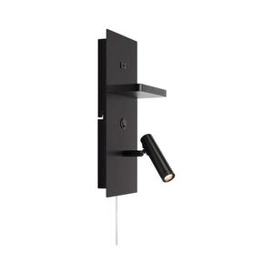 Markslöjd 109018 - LED Nástěnné sv. s poličkou a USB portem CARICA 4W/230V černá 109018 obraz
