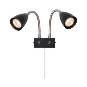 Markslöjd 108901 - Nástěnné bodové svítidlo CIRO 2xGU10/7W/230V černá 108901 obraz