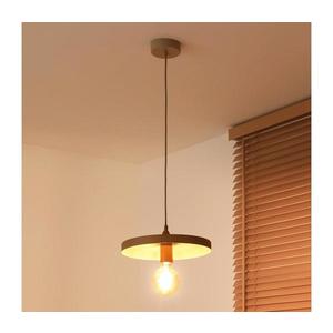 - Lustr na lanku IRONLINE 1xE27/15W/230V pr. 30 cm béžová/měděná 70569 obraz