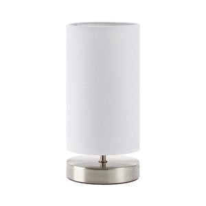 Brilliant - Stolní lampa CLARIE 1xE14/40W/230V matný chrom/bílá 13247/05 obraz