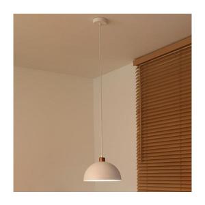 - Lustr na lanku IRONLINE 1xE27/15W/230V pr. 27 cm bílá/měděná 70507 obraz