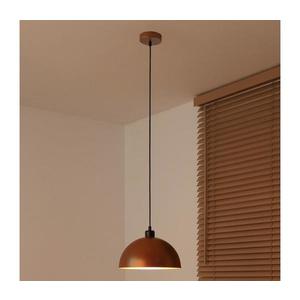 - Lustr na lanku IRONLINE 1xE27/15W/230V pr. 27 cm měděná/černá 70514 obraz