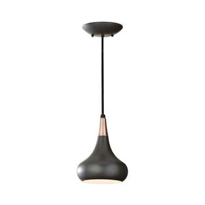 Elstead Feiss FE-BESO-P-S-DBZ -Lustr na lanku BESO 1xE27/60W/230V pr.17, 9cm černá/měděná FE-BESO-P-S-DBZ obraz