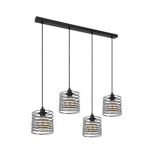 Globo 15640-4H - Lustr na lanku TILLY 4xE27/60W/230V černá 15640-4H obraz