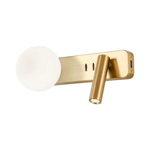 Redo 01-2992 - LED Nástěnné svítidlo OASIS LED/3W/230V+1xG9/10W USB CRI 90 bronz 01-2992 obraz