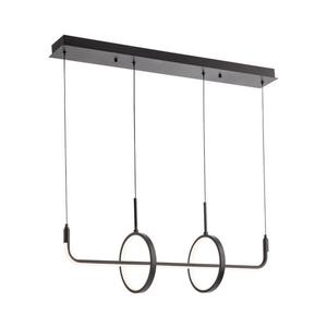 Redo 01-2705 - LED Lustr na lanku OLIMP LED/40W/230V 3000/4000/6500K černá 01-2705 obraz