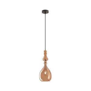 Redo 01-2939 - Lustr na lanku AMBIX 1xE27/42W/230V pr. 18 cm měděná 01-2939 obraz
