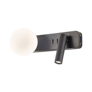 Redo 01-2994 - LED Nástěnné svítidlo OASIS LED/3W/230V+1xG9/10W USB CRI 90 černá 01-2994 obraz