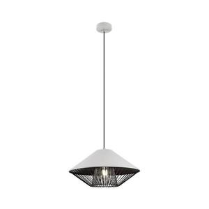 Redo 01-3004 - Lustr na lanku GRILL 1xE27/42W/230V pr. 39, 6 cm černá/bílá 01-3004 obraz