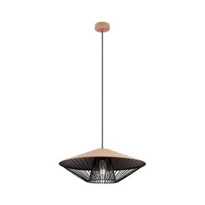 Redo 01-3009 - Lustr na lanku GRILL 1xE27/42W/230V pr. 49, 5 cm černá/hnědá 01-3009 obraz