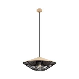 Redo 01-3011 - Lustr na lanku GRILL 1xE27/42W/230V pr. 49, 5 cm černá/béžová 01-3011 obraz