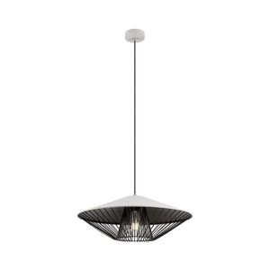 Redo 01-3008 - Lustr na lanku GRILL 1xE27/42W/230V pr. 49, 5 cm černá/bílá 01-3008 obraz