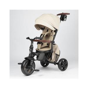 QPlay - Dětská tříkolka 8v1 COMFO MAX béžová T70-beige obraz
