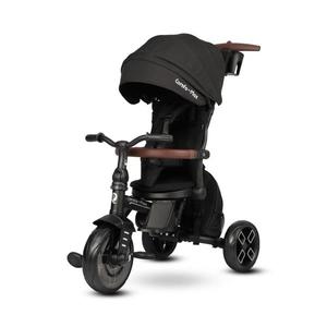 QPlay - Dětská tříkolka 8v1 COMFO MAX černá T70-black obraz