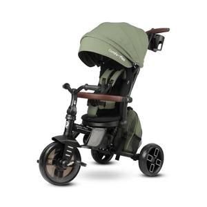 QPlay - Dětská tříkolka 8v1 COMFO MAX zelená T70-olive obraz