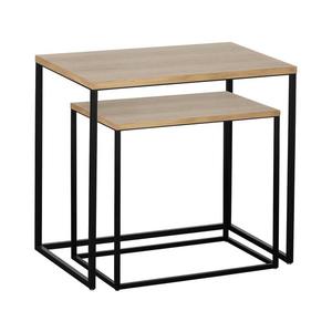 Eglo 424006 - SADA 2x Odkládací stolek TOZAWA hnědá/černá 424006 obraz