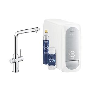 GROHE 31454001 - Dřezová baterie BLUE HOME L-výpusť lesklý chrom 31454001 obraz
