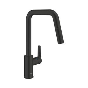GROHE 306312430 - Dřezová baterie QUICKFIX START 362 mm černá 306312430 obraz