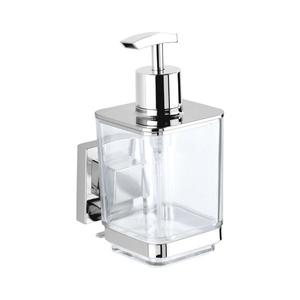 WENKO 22683100-Dávkovač mýdla VACUUM-LOC QUADRO ED 7, 5x16 cm stříbrná/lesk.chrom 22683100 obraz