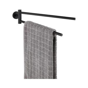WENKO 24238100-Držák ručníků BOSIO BLACK 5, 5x43 cm nerez/stříbrná 24238100 obraz