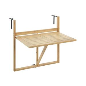 WENKO 69806800 - Stůl WAIKIKI 64x65 cm bílá/hnědá 69806800 obraz