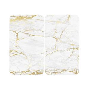WENKO 53901100 - Kryt na sporák 30x52 cm bílá/šedá/čirá 53901100 obraz