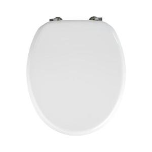 WENKO 154008100-WC sedátko VALENCIA 43x36 cm bílá/stříbrná 154008100 obraz