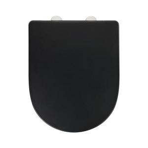 WENKO 24989100-WC sedátko EXCLUSIVE 36, 5x45 cm černá/stříbrná 24989100 obraz