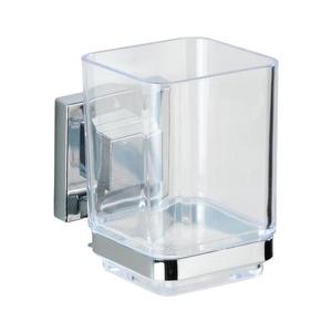 WENKO 22680100 -Kelímek VACUUM-LOC QUADRO ED 7, 5x10 cm stříbrná/lesk. chrom/čirá 22680100 obraz