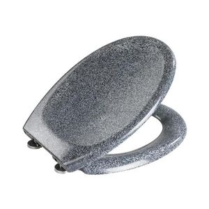WENKO 18902100-WC sedátko OTTANA 44, 5x37, 5 cm granit/šedá/stříbrná 18902100 obraz
