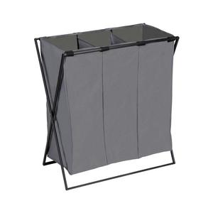 WENKO 71297800 - Koš na prádlo TRIO 69x76 cm šedá/černá 71297800 obraz