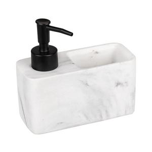 WENKO 54668100 - Dávkovač mýdla RESA 14, 5x14, 3 cm bílá/černá 54668100 obraz