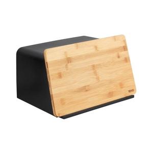 WENKO 54098100 - Chlebník KUBO 35x26, 5 cm černá/hnědá 54098100 obraz