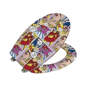 WENKO 22797100-WC sedátko POP-ART 45x38 cm pestrobarevná/stříbrná 22797100 obraz