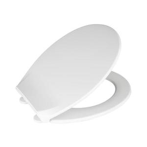 WENKO 21901100-WC sedátko KOS 44x37 cm bílá/stříbrná 21901100 obraz