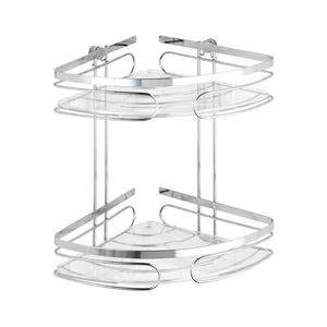 WENKO 20412100-Rohový regál PREMIUM EDELSTAHL 26, 5x27, 5 cm nerez/stříbrná 20412100 obraz