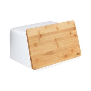 WENKO 54099100 - Chlebník KUBO 35x26, 5 cm bílá/hnědá 54099100 obraz