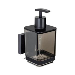 WENKO 71444800 - Dávkovač mýdla VACUUM-LOC QUADRO ED 7, 5x16 cm černá 71444800 obraz