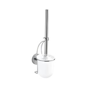 WENKO 20898100-WC štětka VACUUM-LOC MILAZZO 10x34 cm nerez/lesklý chrom/bílá 20898100 obraz