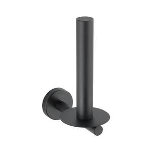 WENKO 24262100-Držák toaletního papíru BOSIO BLACK 8x18 cm nerez/stříbrná 24262100 obraz