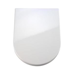 WENKO 18396100-WC sedátko PALMA 46, 5x35, 7 cm bílá/stříbrná 18396100 obraz