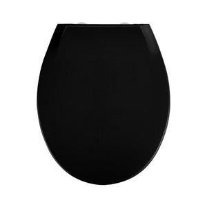 WENKO 23443100-WC sedátko KOS 44x37 cm černá/stříbrná 23443100 obraz