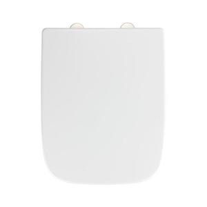 WENKO 24334100-Toaletní sedátko EXCLUSIVE 46, 5x37 cm bílá/stříbrná 24334100 obraz