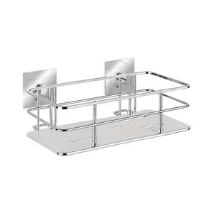 WENKO 23854800-Polička TURBO-LOC QUADRO ED. 24x14, 5 cm nerez/lesk. chrom 23854800 obraz