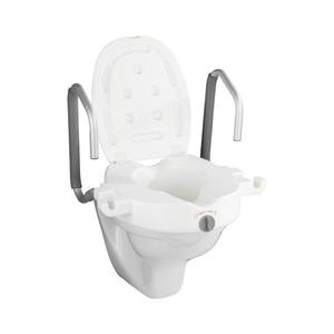 WENKO 20924100-Toaletní sedátko SECURA 55x47, 5 cm bílá/stříbrná 20924100 obraz