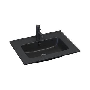 BATH DELUXE 06-060-27-02-00 - Zápustné umyvadlo HYGE 61x46 cm keramika/černá 06-060-27-02-00 obraz
